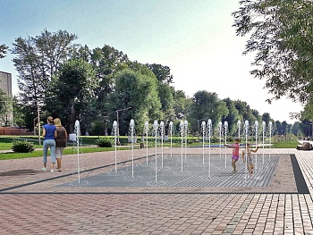 Пешеходный фонтан FC 4000х5600 (с насосами сухой установки), изображение