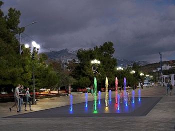 Пешеходный фонтан FC 5600х7200 (с погружными насосами), изображение