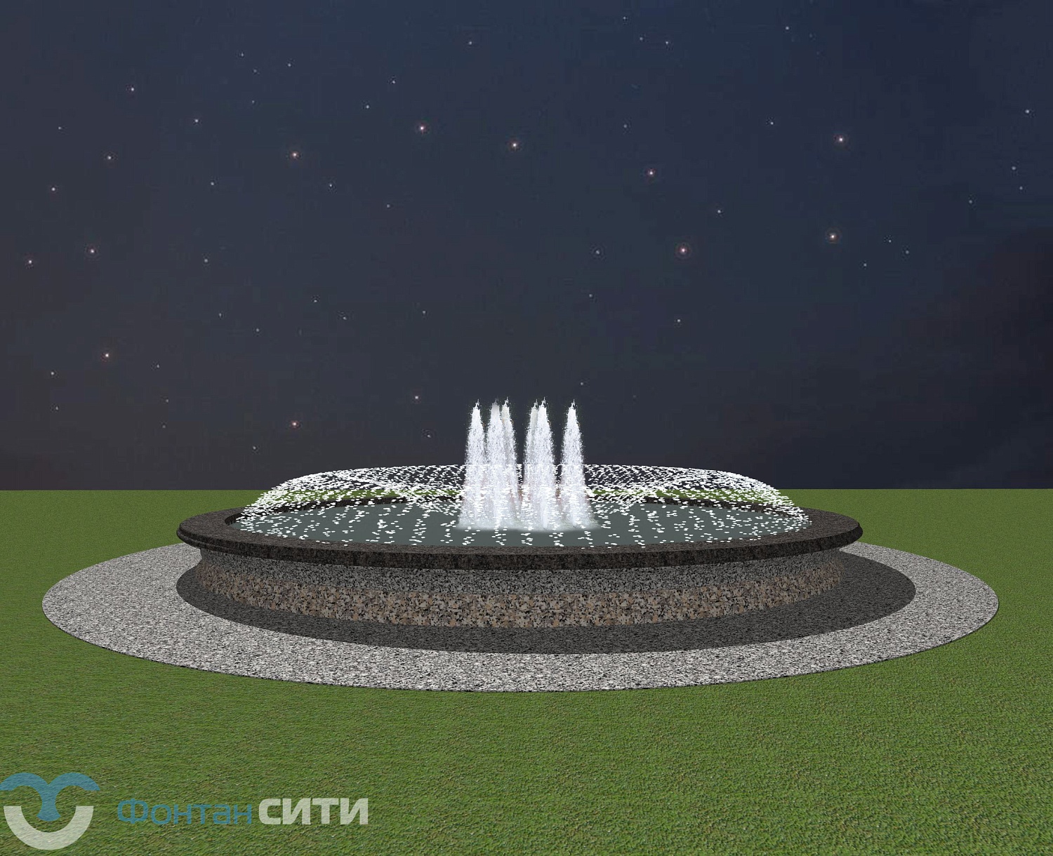 Фонтан "Фазы динамики"