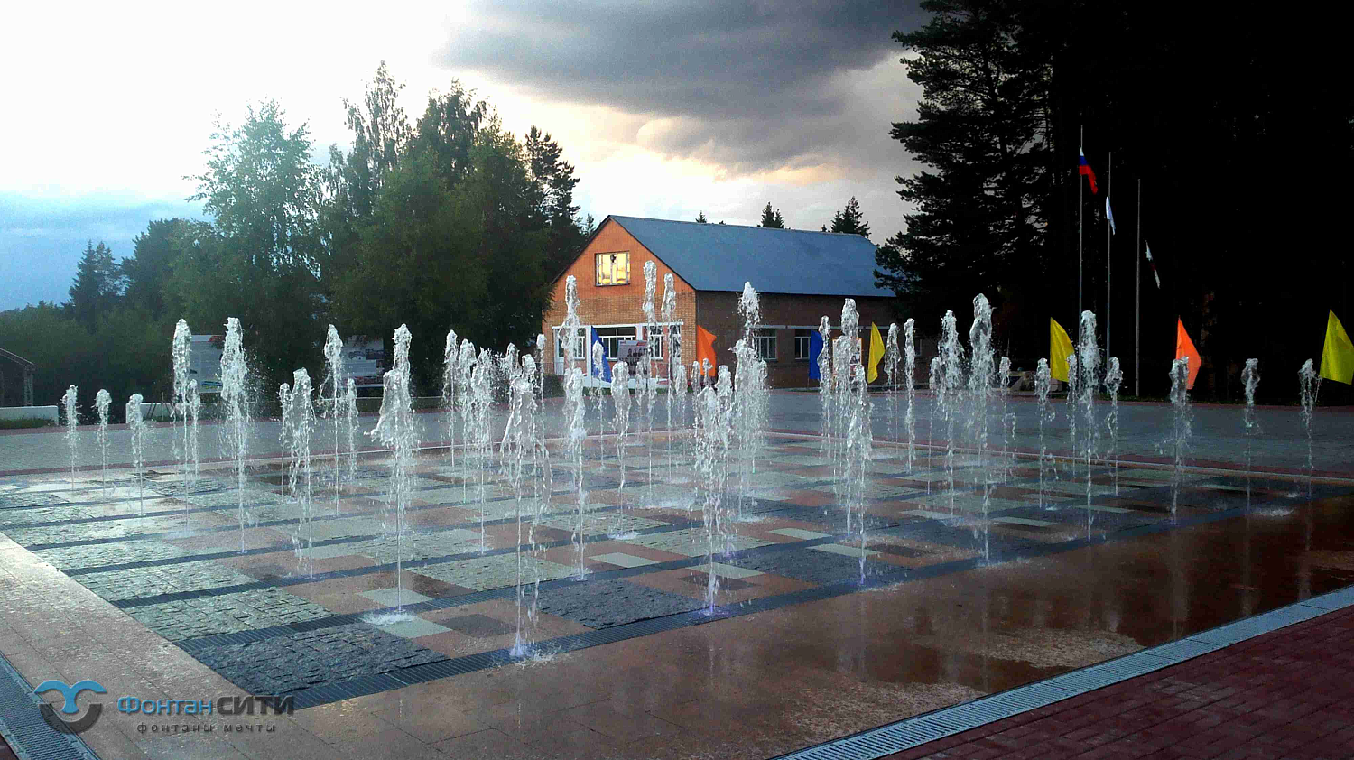 Пешеходный фонтан Московская обл. г. Руза