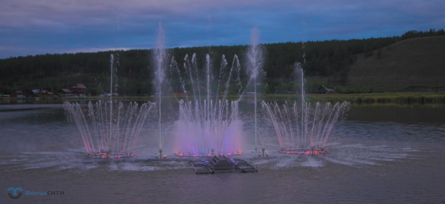 Плавающий фонтан ресторанно-гостиничный комплекс Ренабо г. Якутск