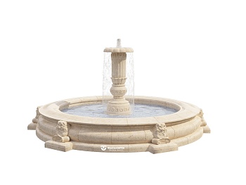 Фонтан FC "Каменный цветок" 3500 с Нептуном, изображение