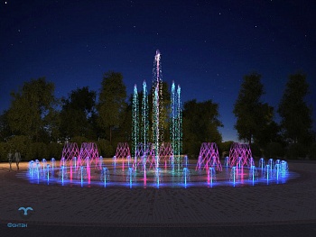 Пешеходный фонтан FC 18020 Евпатория (с насосами сухой установки), изображение