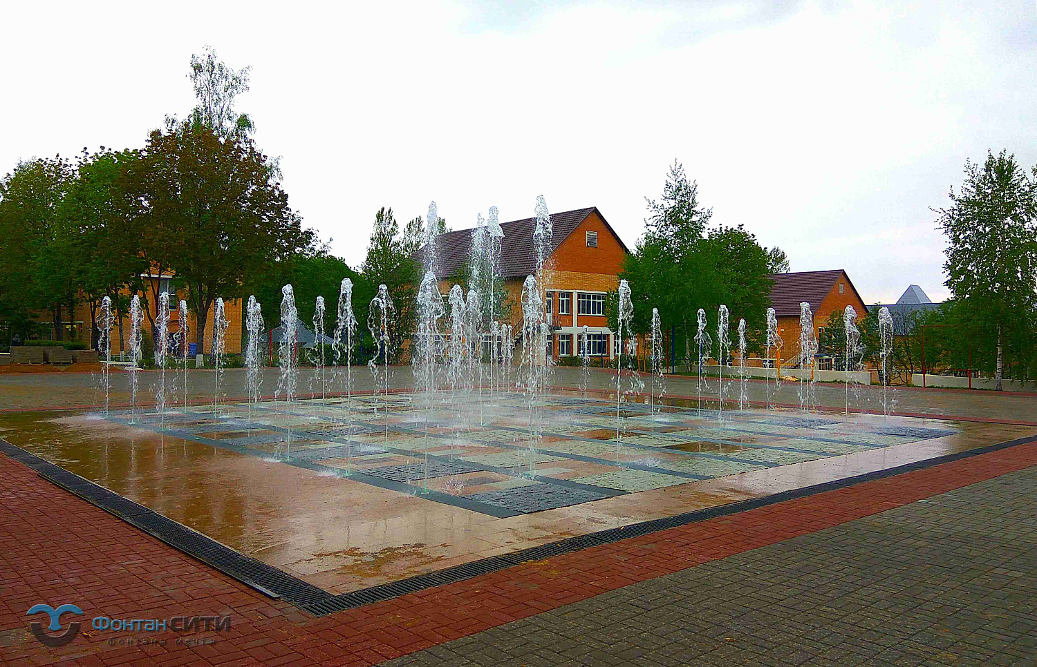 Пешеходный фонтан Московская обл. г. Руза