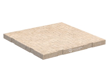 Бетонная плита для сухого фонтана 600x600 (Бежевый), изображение