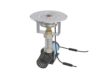Круглый модуль сухого фонтана FC 24 V RGBW Комета 14 мм (с насосом и DMX контроллером), изображение